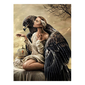 Ever Moment 5d Diamond Painting Fantasy Girl aquile Art Painting Tools mosaico disegno set decorazione murale casa 4 y2101 - Product Image 1