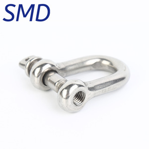 Grillete SMD tipo D de acero inoxidable 316 con pasador de tornillo de cabeza cuadrada, tamaño métrico M4 a M38, grilletes de grado marino - Product Image 4