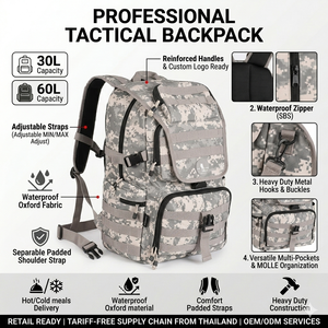 <b>Backpack</b> Manufacturer 30l 60l Waterproof Oxford Tactical <b>Backpack</b> Assault Pack Rucksack Tactical Bag <b>Backpack</b> - Product Image 6