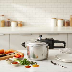 Nuovo Modello <span class=keywords><strong>Pentola</strong></span> <span class=keywords><strong>a</strong></span> <span class=keywords><strong>Pressione</strong></span> Antiesplosione da <span class=keywords><strong>5</strong></span> <span class=keywords><strong>Litri</strong></span> in Alluminio Ecologico Serie 90 per Piano Cottura <span class=keywords><strong>a</strong></span> Induzione AMAcasa All-Season - Product Image 4