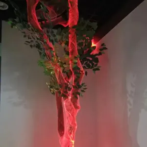 色変更可能なLEDメッシュ光ファイバーライト天井と木の装飾的な光ファイバーネット用