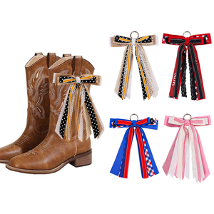 Breloques personnalisées pour sacs, accessoires DIY, nœuds amovibles pour bottes style western cowgirl, pour cadeaux de mariage et de fête - Product Image 1