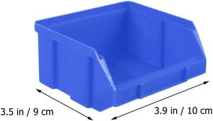 Warehouse <b>Tool</b> Hardware Storage <b>Box</b> Square Plastic PP Injection <b>Stackable</b> Hanging Shelf Storage Bin Part Bin Eco-Friendly - Product Image 2