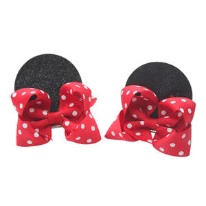 Pinces à cheveux Minnie anniversaire, nœuds de cheveux, queue de cochon, pompon oreilles pour enfant en bas âge, accessoires pour fille - Product Image 1