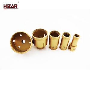 <span class=keywords><strong>Hizar</strong></span> M14 5/8-11 Herramientas de perforación de piedra Brocas de núcleo de diamante soldado al vacío para granito y mármol - Product Image 2
