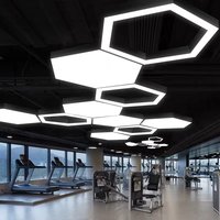 Panneau de plafond en aluminium à membrane souple en nid d'abeille hexagonal SMD2835, moderne, pour salle de sport, bureau, poste de travail automobile, économie d'énergie