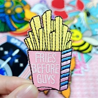 Patch brodé personnalisé thermocollant avec logo, badge à coudre, applique tissée en chenille pour chapeau, sac, vêtements