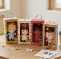 Porte-clés en peluche personnalisé, poupée en peluche bouclée, figurine en peluche personnalisée, personnage humain en peluche, poupée de dessin animé personnalisée, jouet en peluche pour cadeau CE