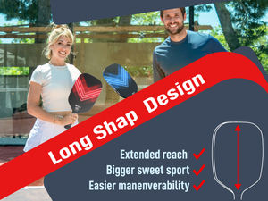 Lightweight and Strong 13mm Carbon Fiber Pickleball Paddle - Product Image 5