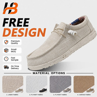 Chaussures bateau en toile Hebo, chaussures décontractées pour hommes, chaussures décontractées de haute qualité à semelle souple, fabricant OEM, mocassins personnalisés
