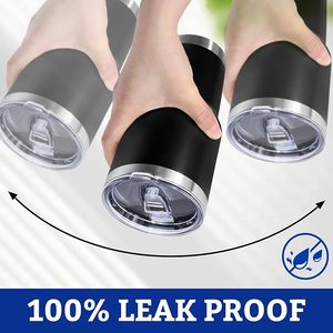 Mug de voyage isotherme en acier inoxydable de 30 oz avec couvercle anti-fuite sans BPA pour cadeaux d'affaires, voiture, bureau, extérieur - Product Image 4