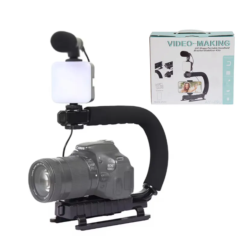 CYKE – support de caméra Portable en forme de U, poignée vidéo, support DV, Kit stabilisateur stable en forme de C pour caméra DV SLR AY49-U