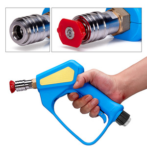 SAILISI pistolet pulvérisateur <span class=keywords><strong>de</strong></span> mousse en laiton court à haute pression en acier inoxydable pour le lavage <span class=keywords><strong>de</strong></span> voiture nouvel état M22 raccord poignée <span class=keywords><strong>de</strong></span> lave-glace 1 - Product Image 2