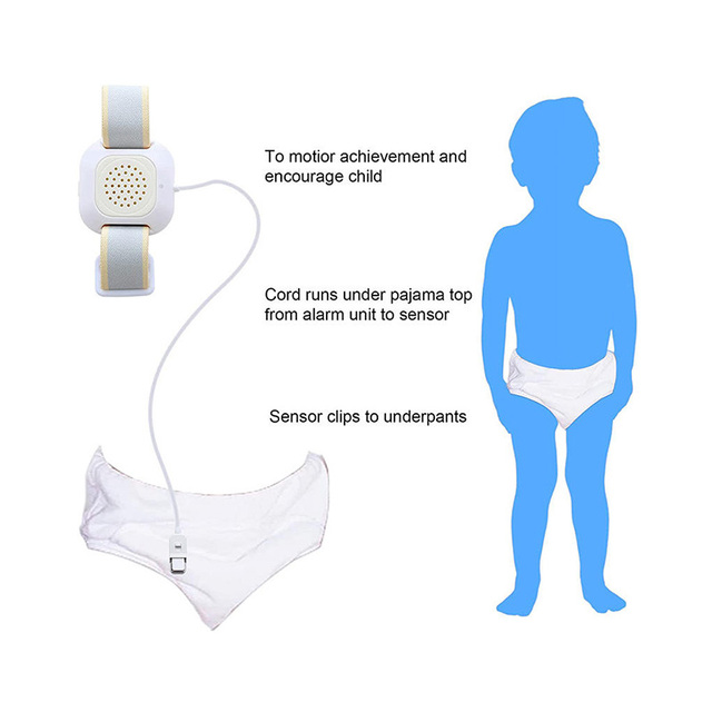 Daytech BA01 Sound Vibration Light Pee Alarm Potty Training Enuresis Sensors Wetting Monitor Wholesale Bedwetting Alarm for Kids