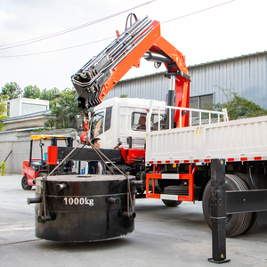 Promotion Grue de camion 8 tonnes à flèche articulée, grue de chargement, grue pliante, grue à flèche télescopique hydraulique montée sur camion, rotation à 360° - Product Image 4