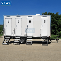 Nouveau luxe toilettes remorque Mobile toilettes toilettes remorque Mobile toilettes extérieur Portable