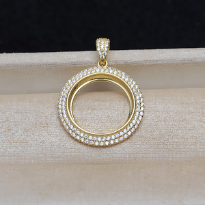 Pendentif en argent S925 16,5 mm Mabe 4784 Accessoires de bijouterie DIY avec plateau vide Perle élégante pour des designs créatifs - Product Image 3