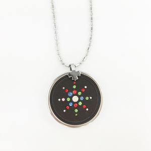 Colgante de Energía Cuántica de Piedra Volcánica Ecamaz, 2000 Iones, Bio Glass, Color Diamante, Collar con Caja y Logotipo OEM, Directo de Fábrica - Product Image 1