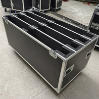 Flight-case de stockage de LED double TV à usage intensif personnalisé boîtier de haut-parleur de puissance étanche en plastique EVA aluminium métal matériaux OEM/ODM