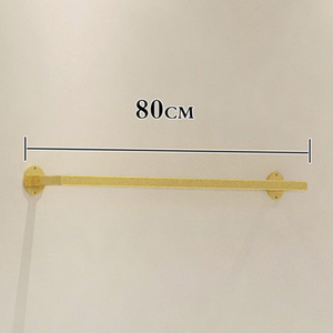 Étagère murale en métal or Rose, 1 pièce, à Rail unique pour vêtements, de Boutique, supports pour vitrines - Product Image 5