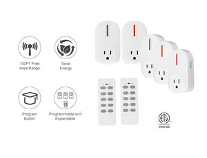 US Digital 120V Control remoto inalámbrico Enchufe Toma de corriente con control remoto - Product Image 2