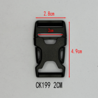 Boucle de sécurité en plastique en forme de X, réglable, légère, à clipser sur sangle