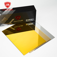 Feuilles acryliques argentées de miroir d'or de JUMEI avec adhésif ou peinture de retour
