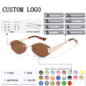 Gafas de Sol Cat Eye con Montura Completa en Oro Rosa, Lentes de Espejo Rosa, Unisex, Casuales, Ligeras, Ovaladas, para Actividades al Aire Libre - Product Image 2