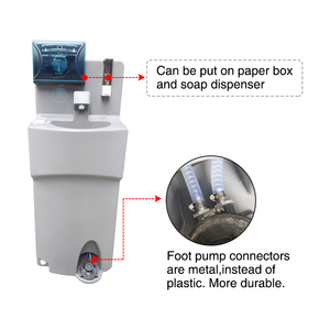 Station de lavage des mains PE-HD bon marché, <span class=keywords><strong>lave</strong></span>-mains <span class=keywords><strong>mobile</strong></span> portable en plastique, station de lavage des mains publique et extérieure - Product Image 4