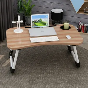 2020 पोर्टेबल लकड़ी के अध्ययन की मेज कंप्यूटर टेबल foldable लैपटॉप की मेज