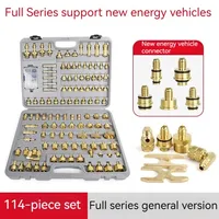 Kit de détection et de réparation de fuites pour système de climatisation automobile en laiton – Outils de diagnostic de fuites A/C