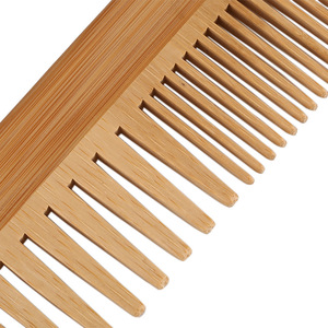 Peignes en bambou et en bois, peignes à dents larges et fines, peignes en fibre de bambou pour la santé, commandes personnalisées acceptées, gravure laser de logos - Product Image 4