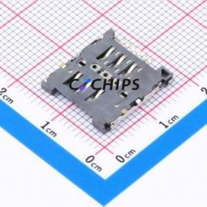 SIM201-FWB6AH1.5 SIM Card Connector SMD Connector Flip Cover Type Micro SIM Card Card Holder 1.5mm - Product Image 2