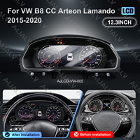 12.3inch LCD Digital Cluster Virtual Dashboard Wireless CarPlay Multi Language for VW B8 CC Arteon Variant Lamando 2015-2020