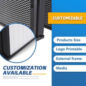 Chuqi แผ่นกรอง HEPA กรองอากาศ HEPA บริสุทธิ์ F9 F8 F7วีเฟรมพลาสติก ABS ประสิทธิภาพสูง - Product Image 5