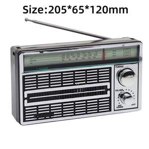 Factory Retro AM FM SW 3 Bands Portable Radio Pointer Tuning Plastic 80dB SNR AC DC Power Radio For Home Outdoor Travel Use - Product Image 2