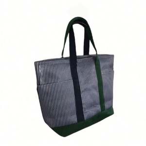 Hot Sale Large Capacity Simple Custom Printed Logo Summer Reusable Cotton Canvas Tote Bag - Product Image 4