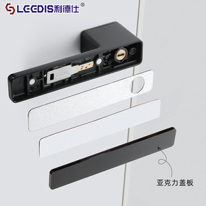 Lideshi Lever Lock Zinc Alloy Keyless Silent Door Lock For Bedroom Bathroom Interior Wooden Doors Easy Installation - Product Image 2