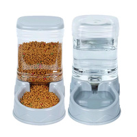 LOVEPET Distributeur Automatique d'Eau et de Nourriture pour Chats et Chiens, Sans Batterie, Auto-Remplissage, Anti-Fuite, Anti-Bouchon, Dispositif Merveilleux