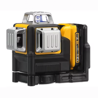 Niveau laser industriel électrique auto-nivelant 12 lignes 3*360 degrés à faisceau vert, batterie Li-Ion 12V MAX