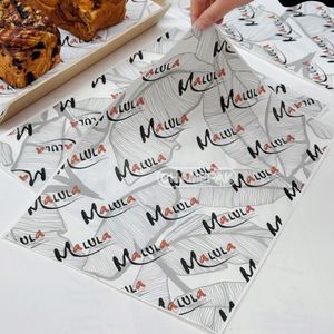Custom Printed Logo Disposable PE Coated Food Grade <b>Burger</b> Dessert Baking Bread Sandwich Greaseproof <b>Wrapping</b> <b>Paper</b> - Product Image 4