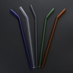 Colorido transparente beber <span class=keywords><strong>paja</strong></span> vidrio conjunto Eco pajas <span class=keywords><strong>de</strong></span> vidrio reutilizable <span class=keywords><strong>de</strong></span> vidrio personalizado pajitas caso - Product Image 4