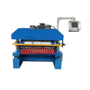 China Supplier Corrugated Steel Roofing Iron Sheets Cold Roll Forming Machine Construction Machinery