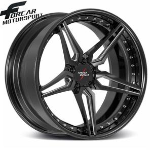 Roues légères forgées en 2 pièces <span class=keywords><strong>19</strong></span> à 21 pouces 5 rayons <span class=keywords><strong>5x112</strong></span>/5x114.3/5x120 pour M3/M4 GT3 RS5 R8 M2 M5 <span class=keywords><strong>BBS</strong></span> - Product Image 1