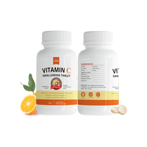 Tabletas de Suplemento Herbal con Vitamina C de Fábrica con 20 Años de Experiencia, 60/100 Tabletas de 500 mg, Tabletas Orales de Vitamina C para Tragar, Venta al por Mayor OEM - Product Image 2