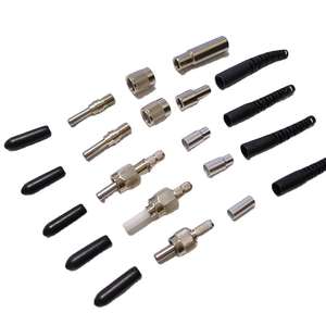 كابل ألياف بصرية SMA905 مع وصلة توصيل مقاومة للماء، جسم مطلي بالنحاس/النيكل، حلقة من الفولاذ المقاوم للصدأ، أحادي النمط/متعدد الأنماط - Product Image 1