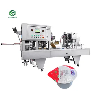 Full automatic Juice liquid cup machine with 8 filling head