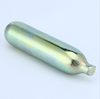 Cartouche de gaz CO2 en acier de haute qualité 12g, cylindre jetable, pression 60 bars, pour l'approvisionnement en oxygène des aquariums et des plantes aquatiques