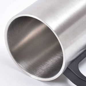Stainless Steel Coffee Mugs Vacuum Insulated Straight <b>Cup</b> With Handle Colorful Design Minimalist Style Home Use Gift - Product Image 3