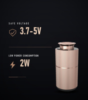 Atomiseur d'huile pour voiture sans eau, à piles, en métal, 40N 2W, faible bruit <30dba, fonctionnement par bouton tactile, portable, se pose à plat